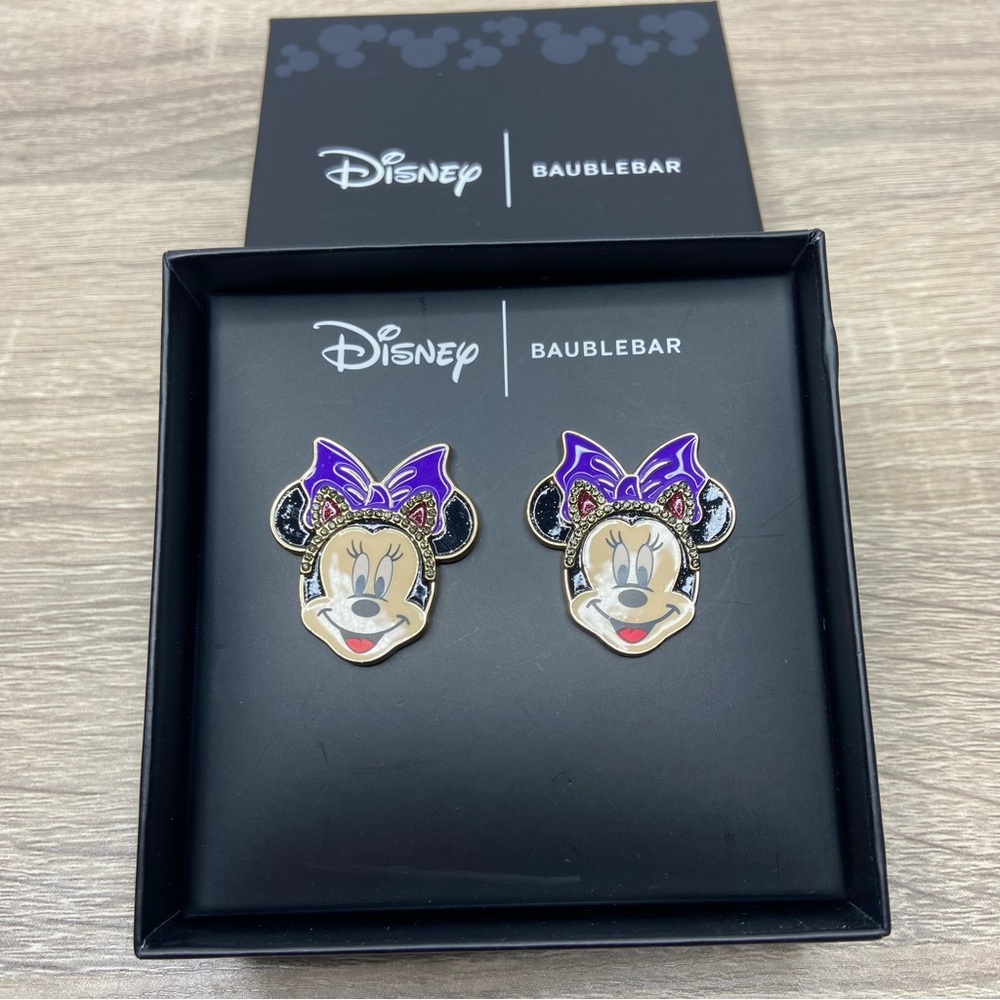 BaubleBar x Disney Minnie Mouse with Cat Ears Headband Earrings NEW